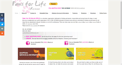 Desktop Screenshot of pawsforliferescue.net